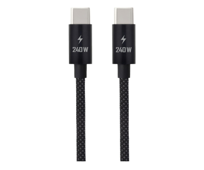 Kabel do smartfona Silver Monkey Kabel Core USB-C - USB-C 240W 0,5m czarny